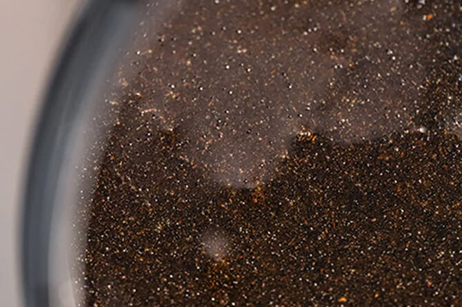 Pâte de vanille sombre et brillante